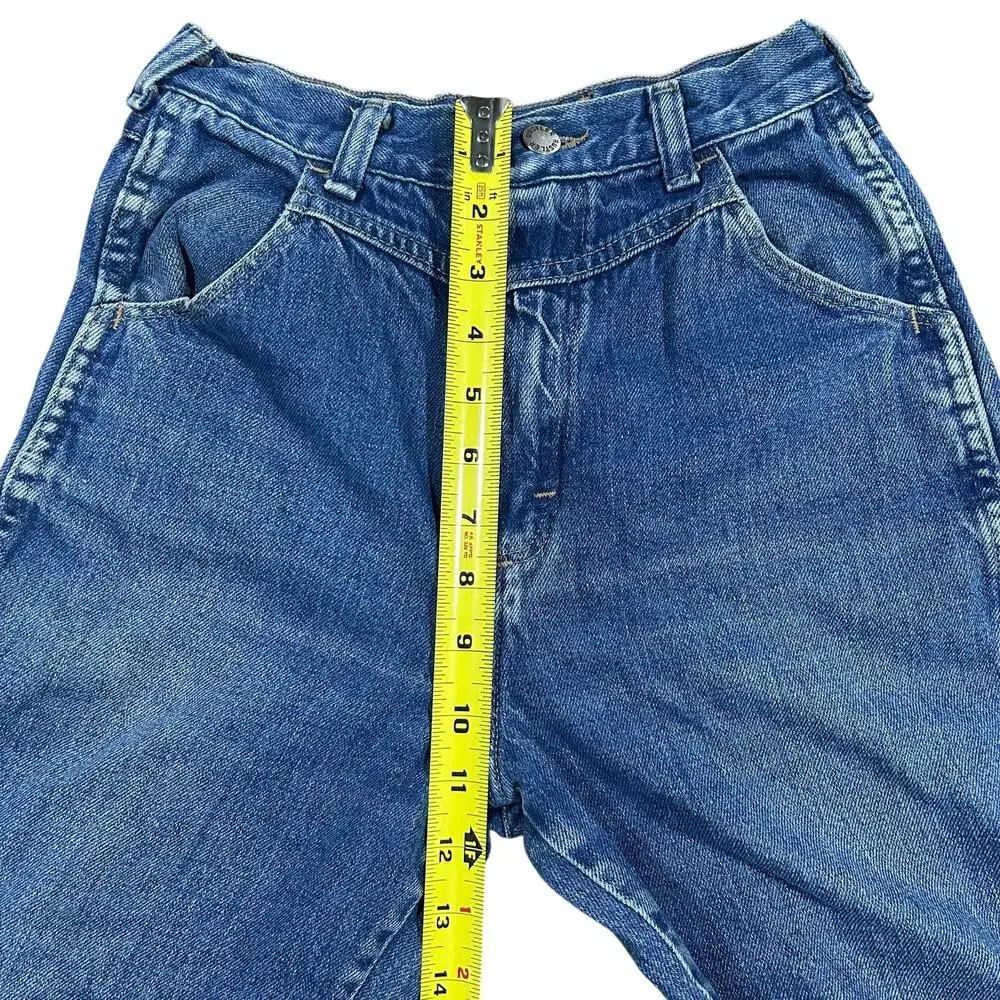 Vintage 80s Rustler Bareback Jeans Girls Size 14 (24x26) Western High Rise Denim